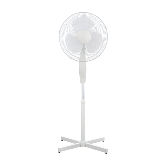 16" INCH FAN 3 SPEED SETTINGS OSCILLATING PEDESTAL FREE STANDING WHITE STAND FAN