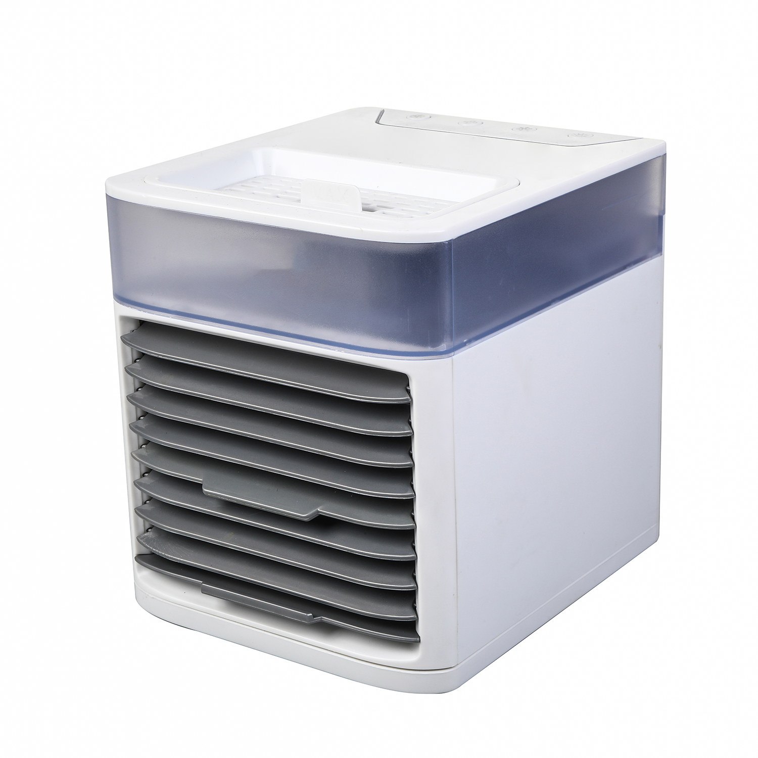 Pure Chill 2.0 Evaporative Air Cooler by Ontel - Powerful, Quiet, Lightweight And Portable Space Cooler with Hydro-Chill Technology For Bedroom, Office, Living Room & More,Blue
