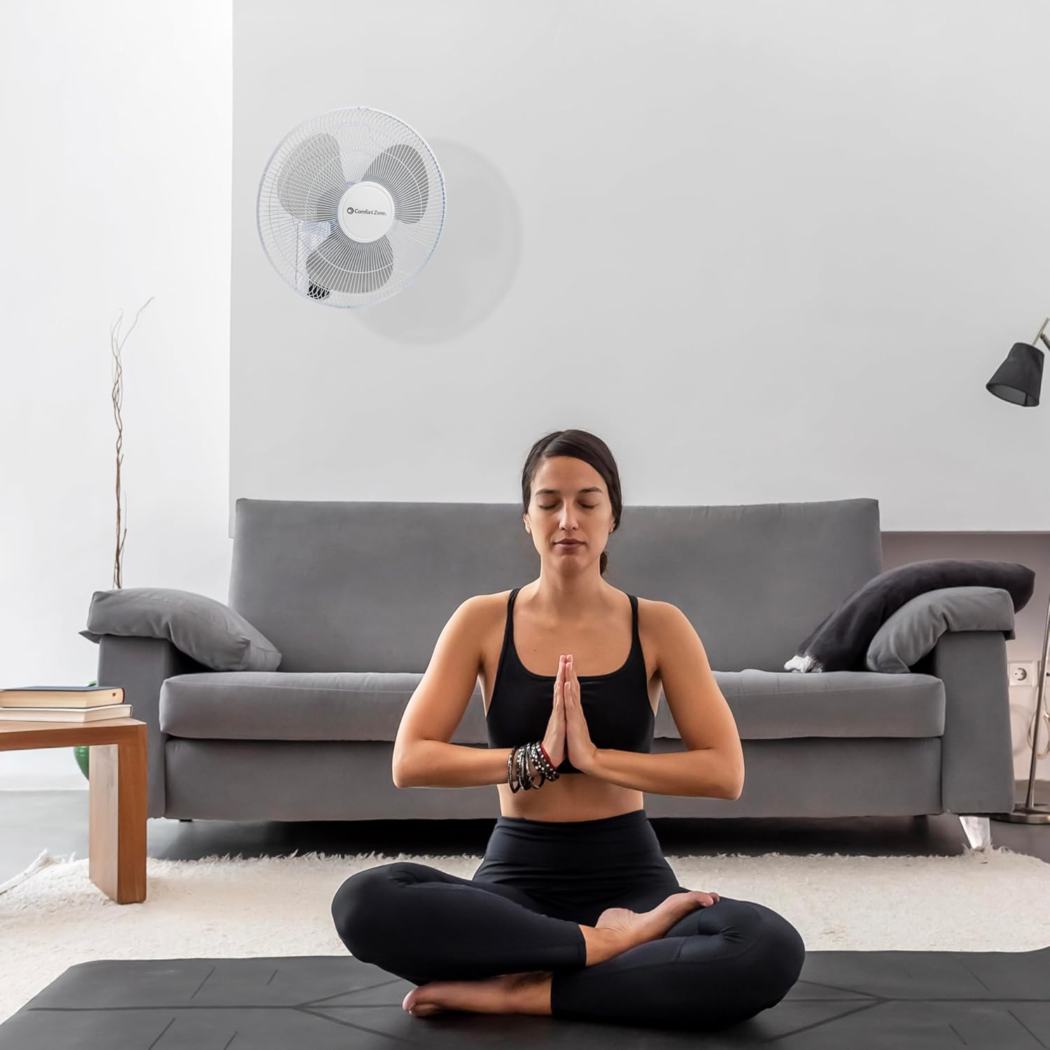 16-inch Wall Mount Fan with Remote Control, Quiet 3-Speed Operation, Timer, Adjustable Tilt – Ideal for Bedroom, Home, Gym & Office