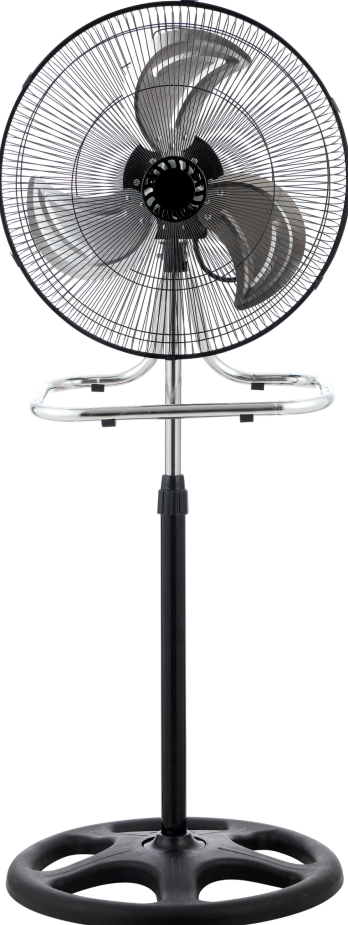 High Velocity 18-Inch Metal Floor Fan for Industrial Cooling