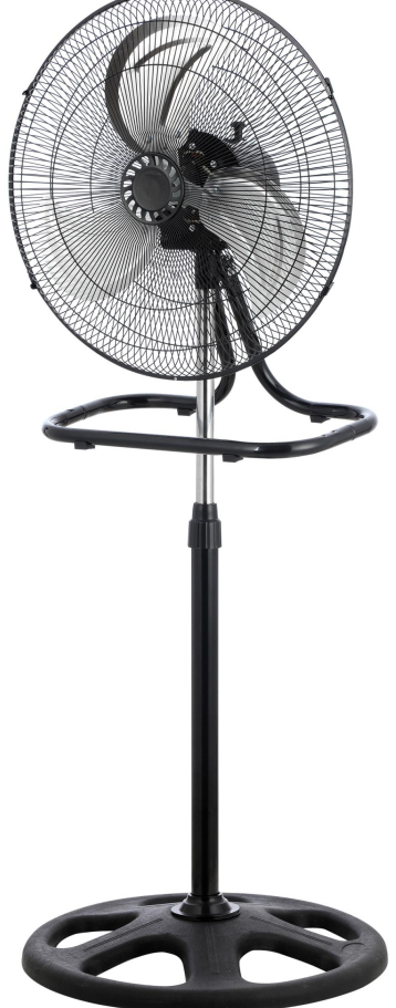 High Velocity 18-Inch Metal Floor Fan for Industrial Cooling