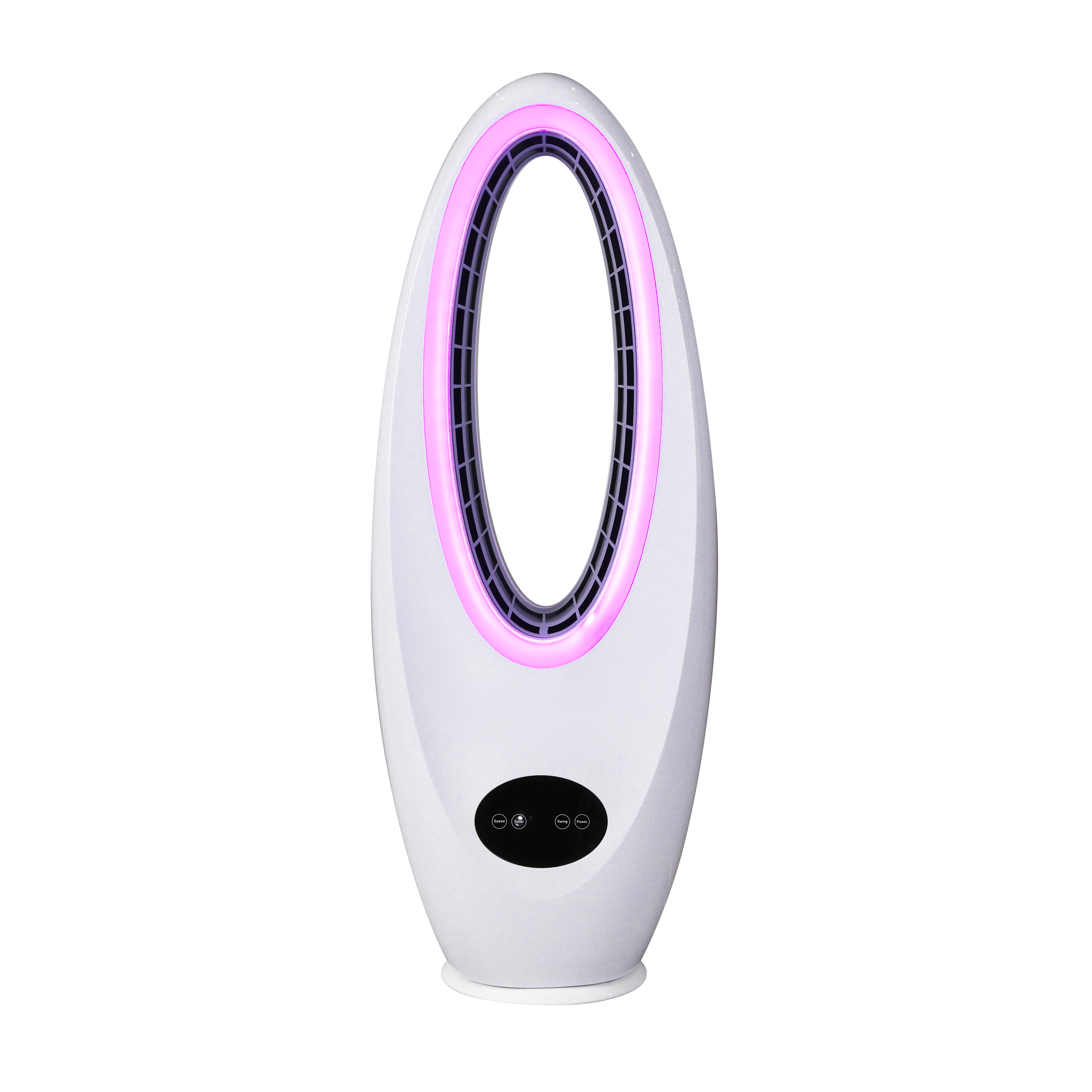28” Oscillating Bladeless Tower Fan with Remote Control, 3 Speeds with 70 Degree Oscillation & 9-Hour Timer, LED Display