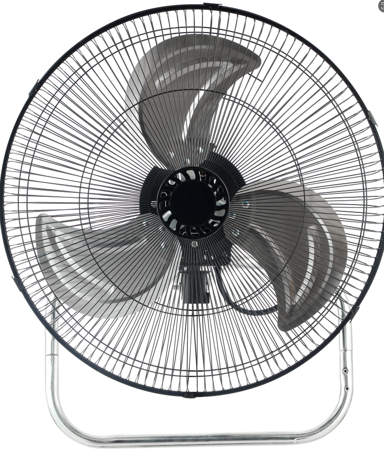 High Velocity 18-Inch Metal Floor Fan for Industrial Cooling