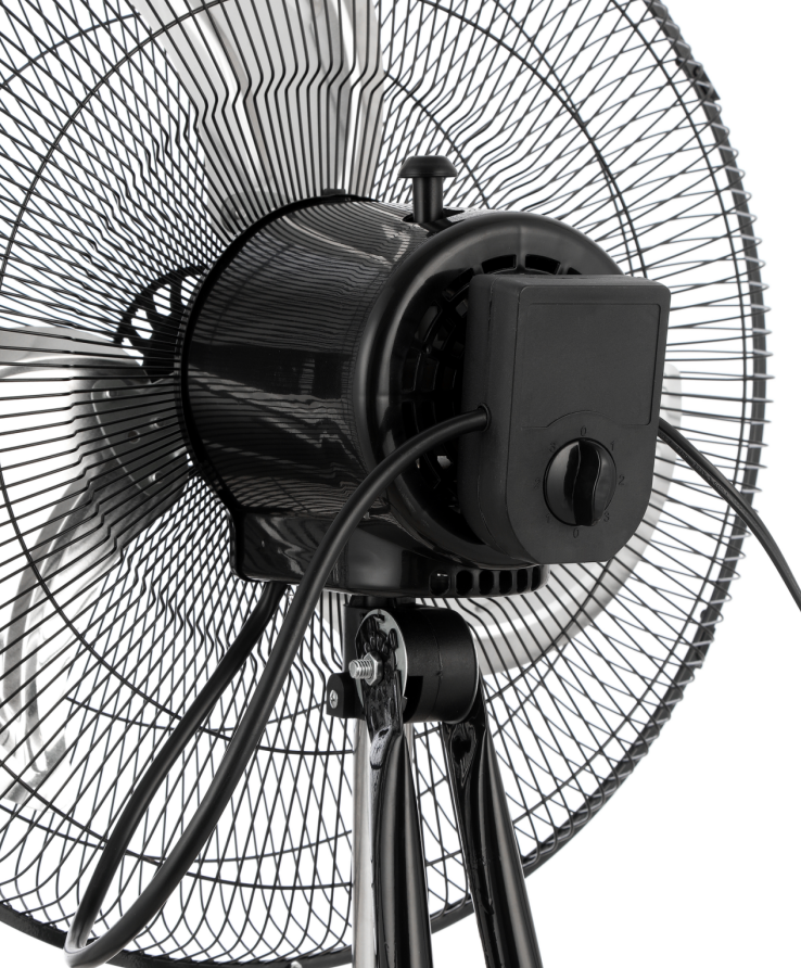 High Velocity 18-Inch Metal Floor Fan for Industrial Cooling
