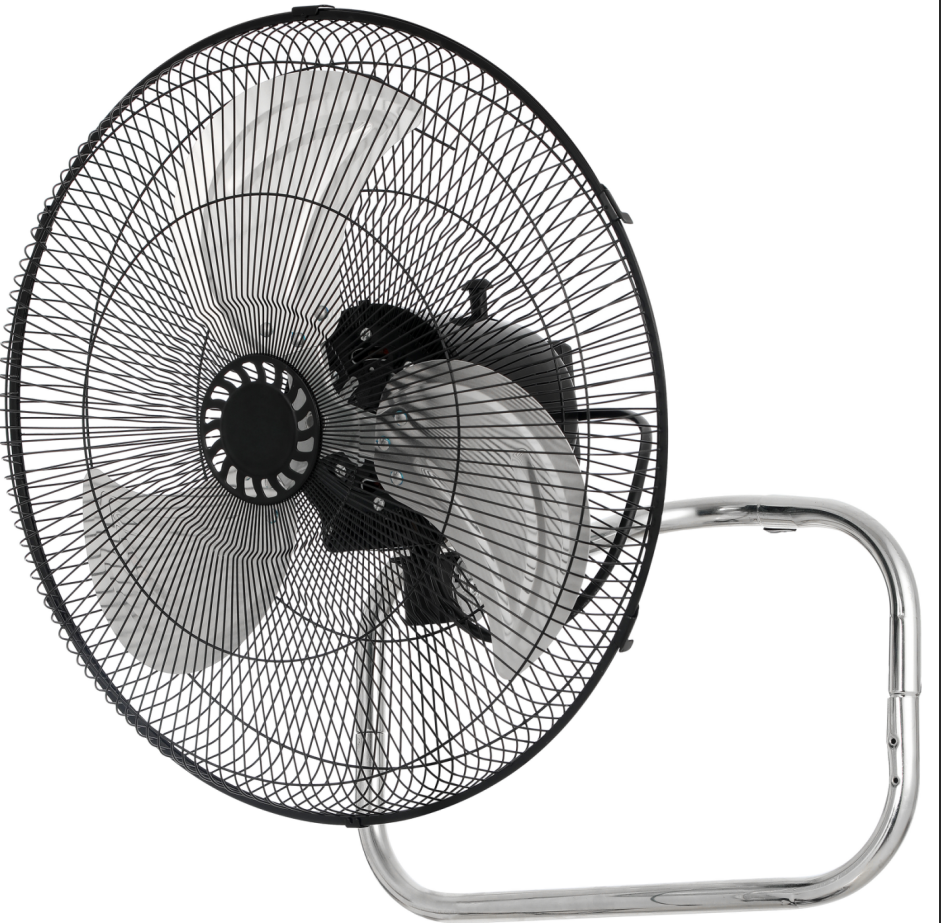 High Velocity 18-Inch Metal Floor Fan for Industrial Cooling