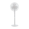 16" INCH FAN 3 SPEED SETTINGS OSCILLATING PEDESTAL FREE STANDING WHITE STAND FAN
